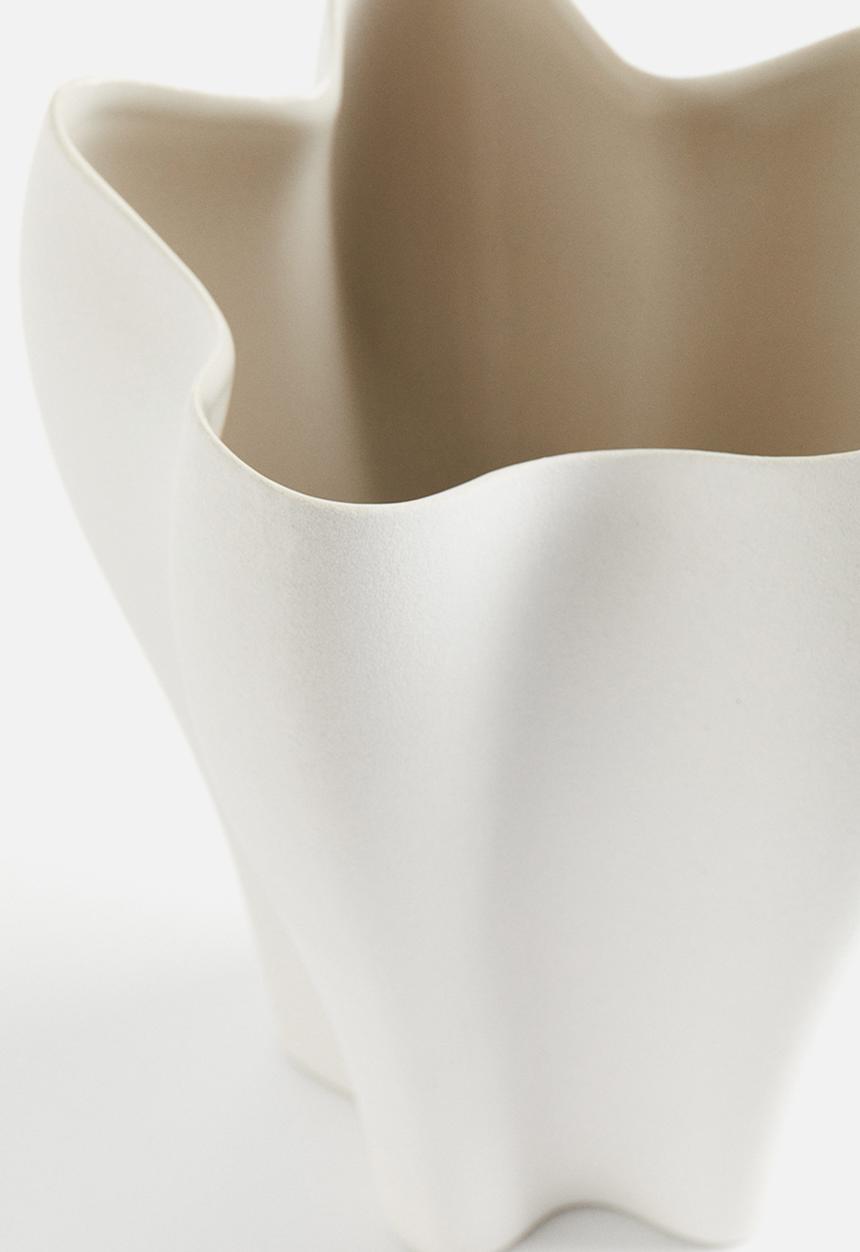 H&M - Stoneware vase - white