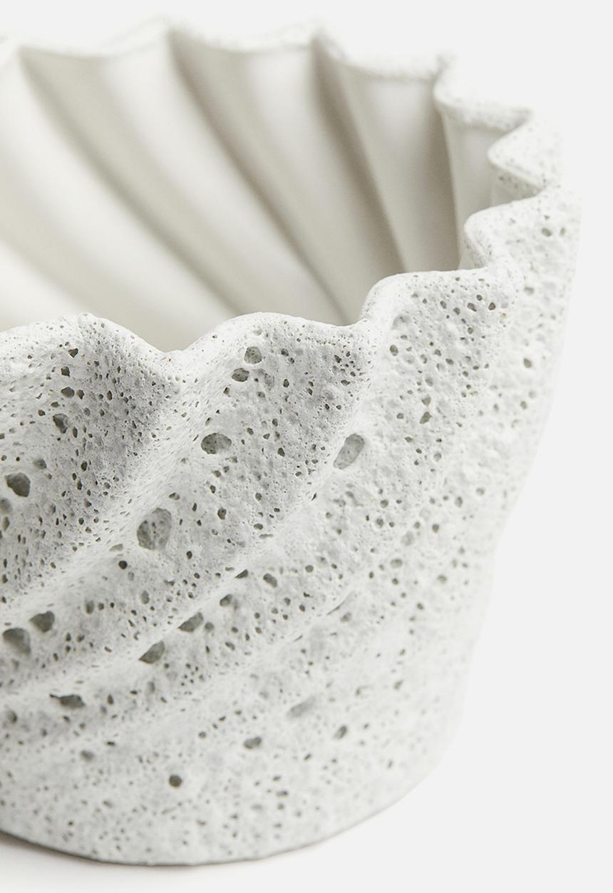 H&M - Stoneware plant pot - white