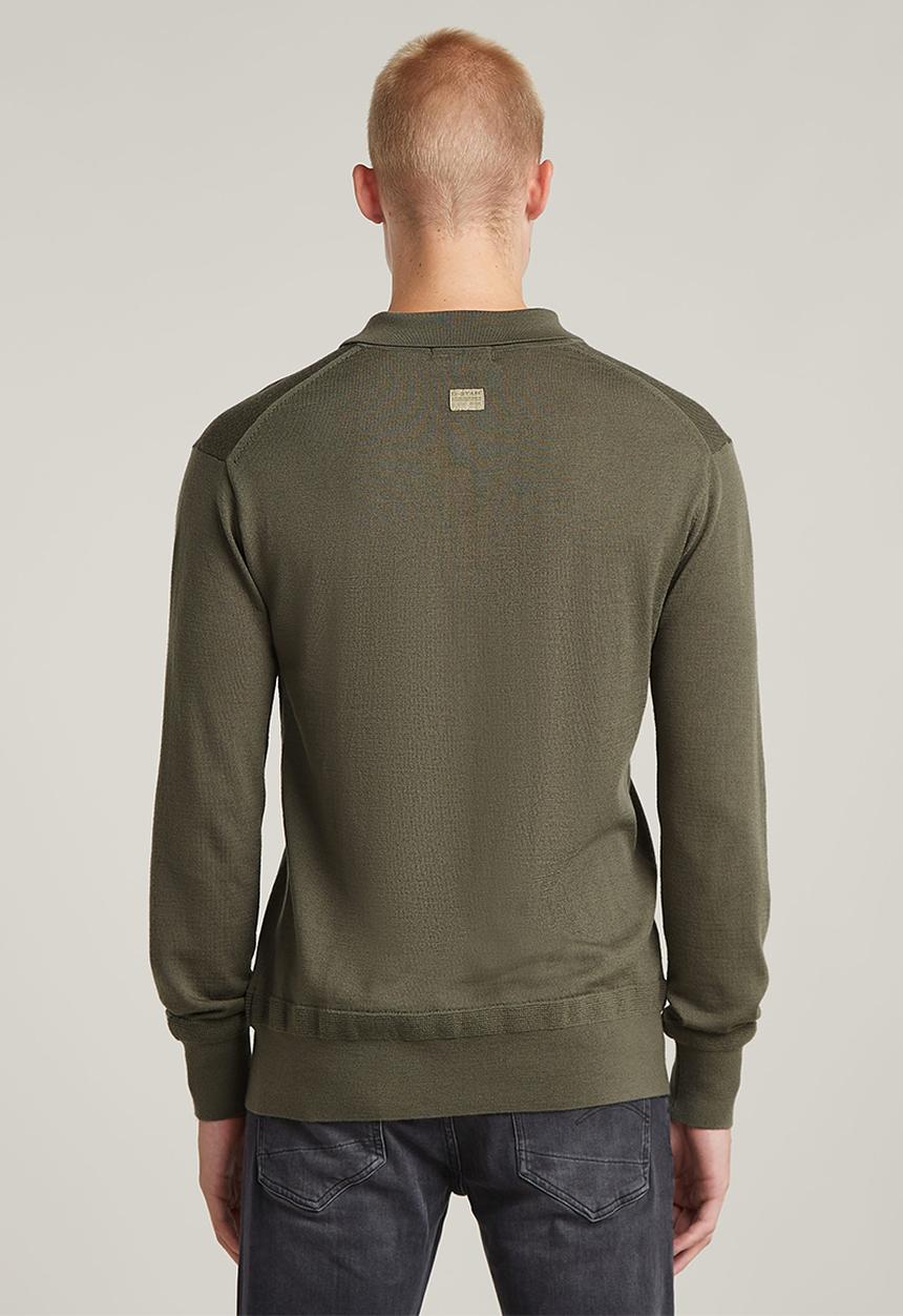G-STAR - Premium core dunda polo knit - turf