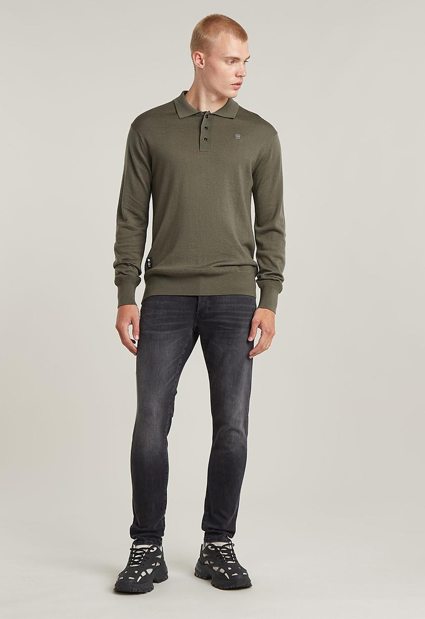 G-STAR - Premium core dunda polo knit - turf