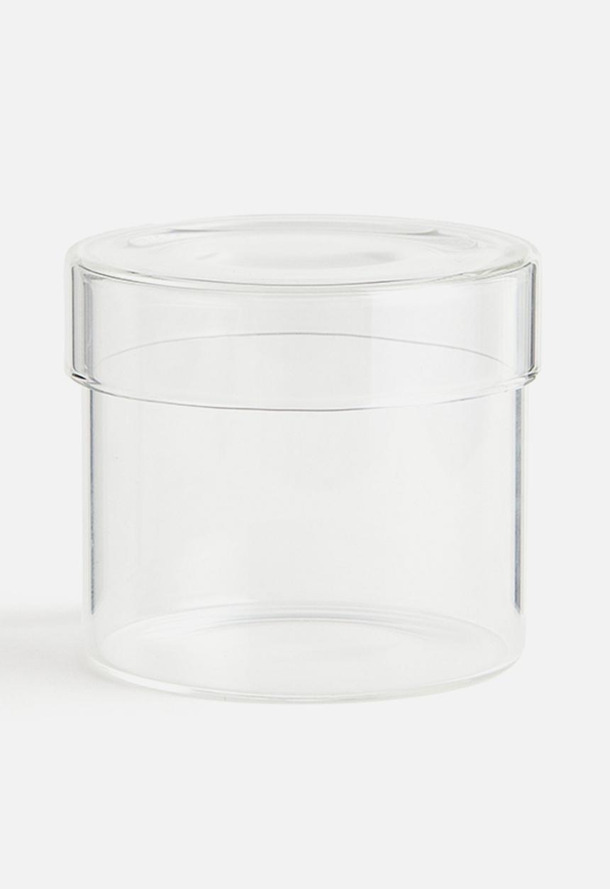H&M - Small glass box with a lid - clear glass