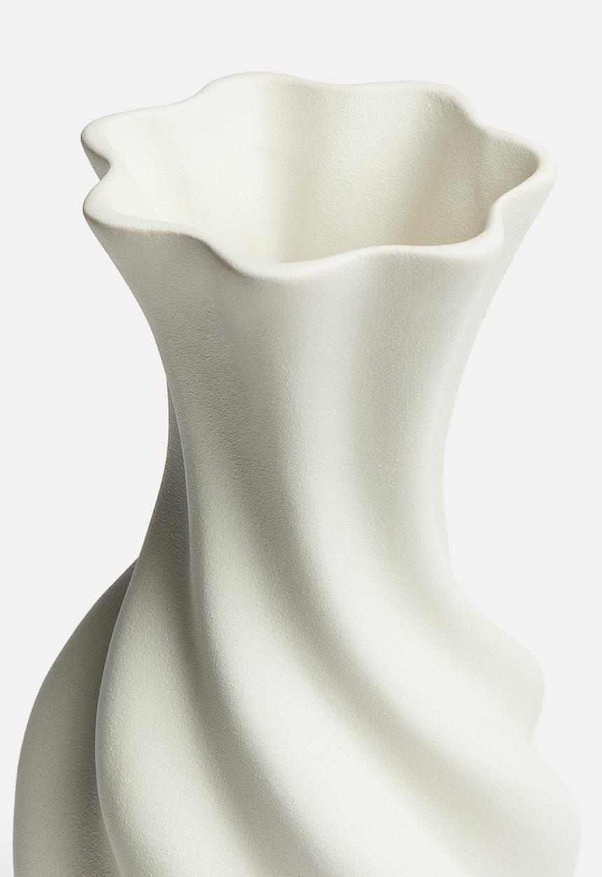H&M - Tall stoneware vase - white