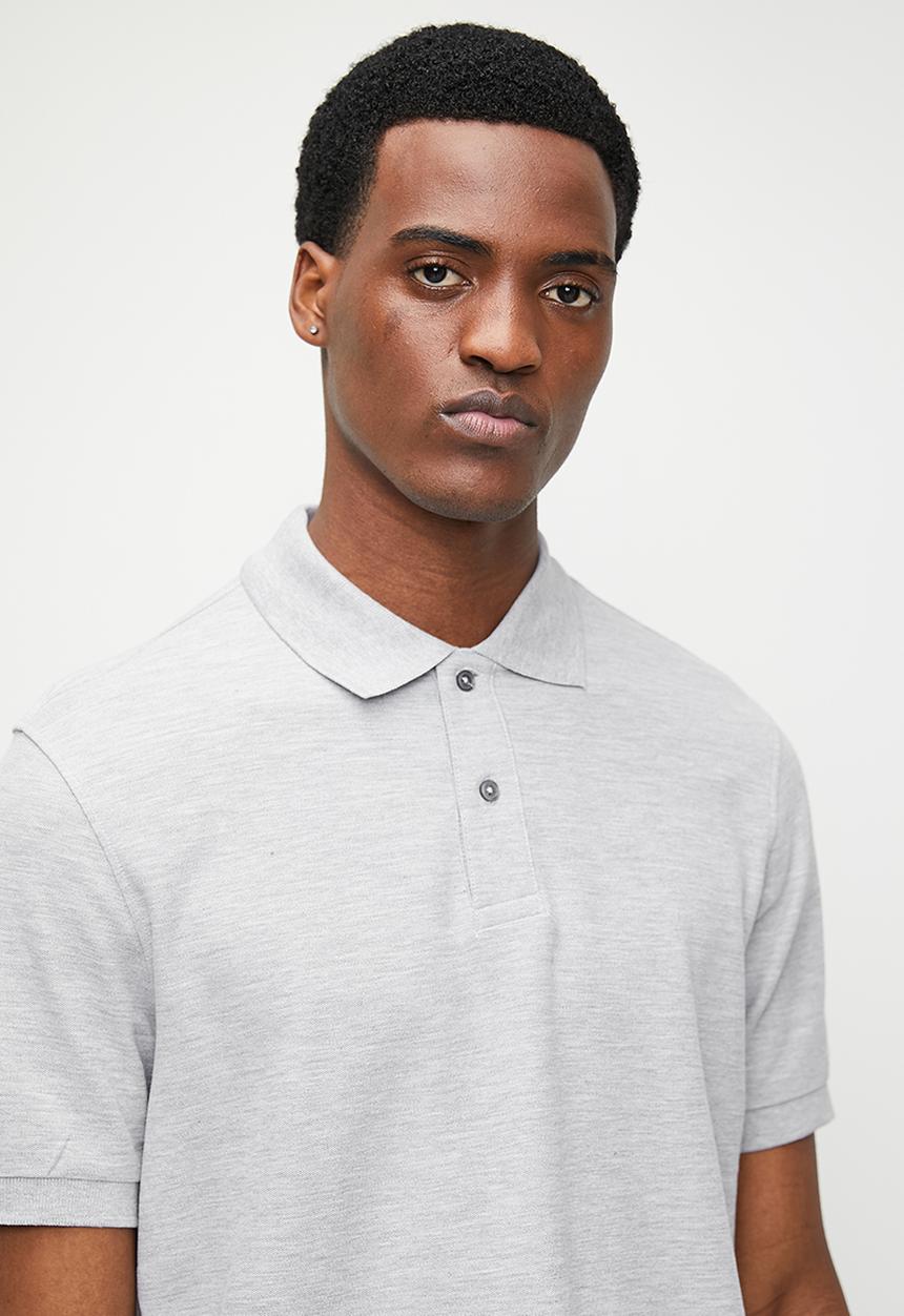 MANGO - Polo shirt rea - medium gray
