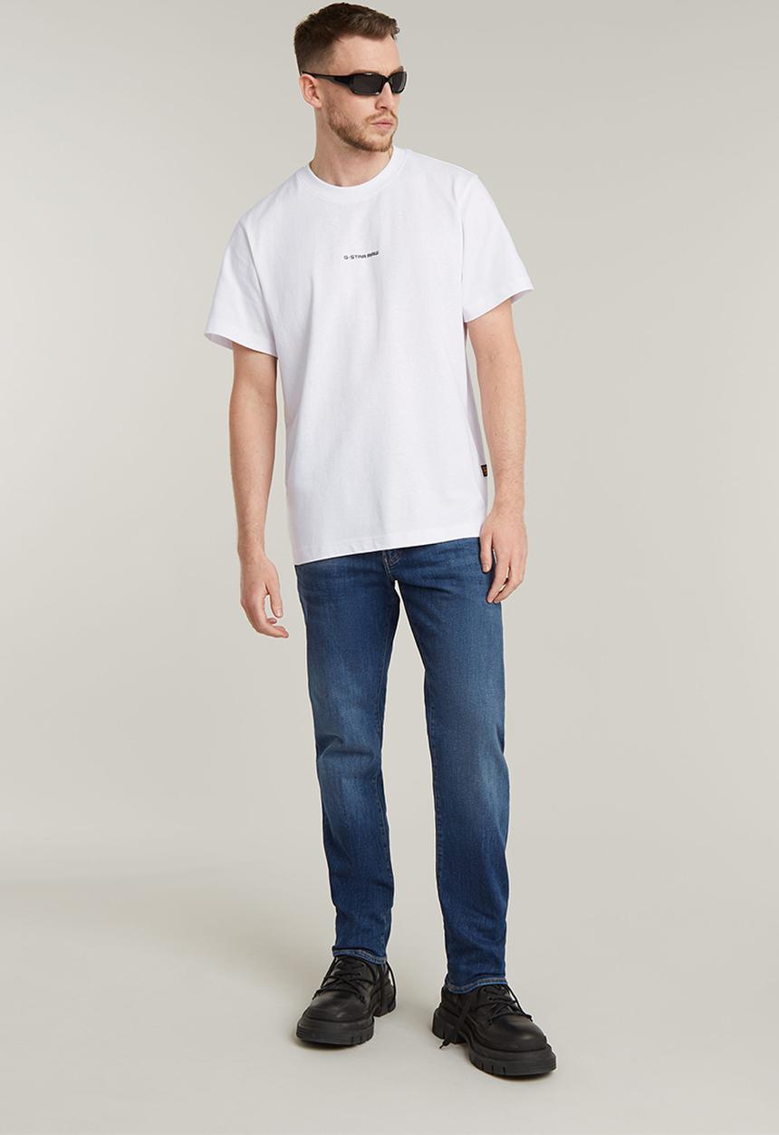 G-STAR - Center chest logo loose r t - white