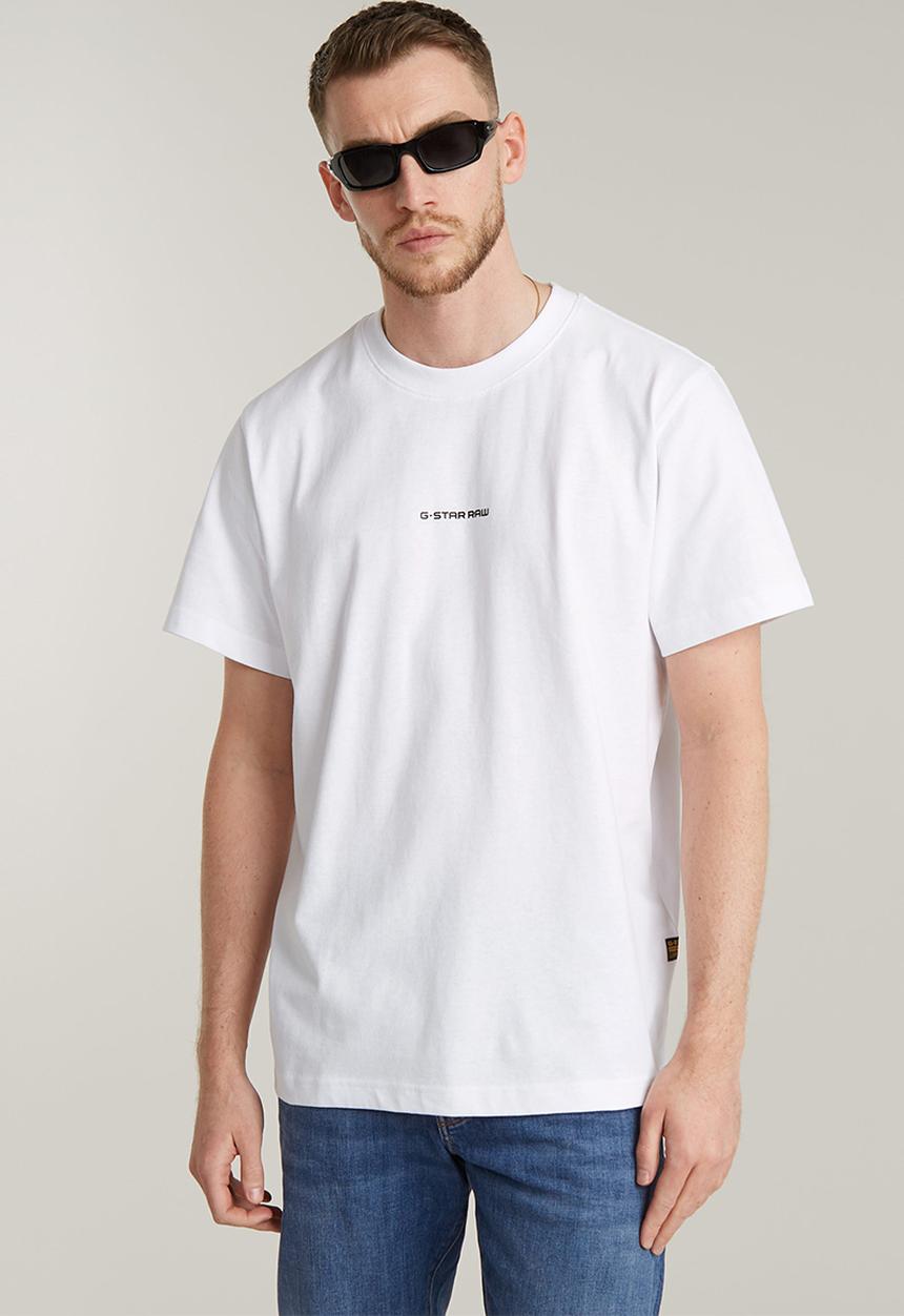 G-STAR - Center chest logo loose r t - white