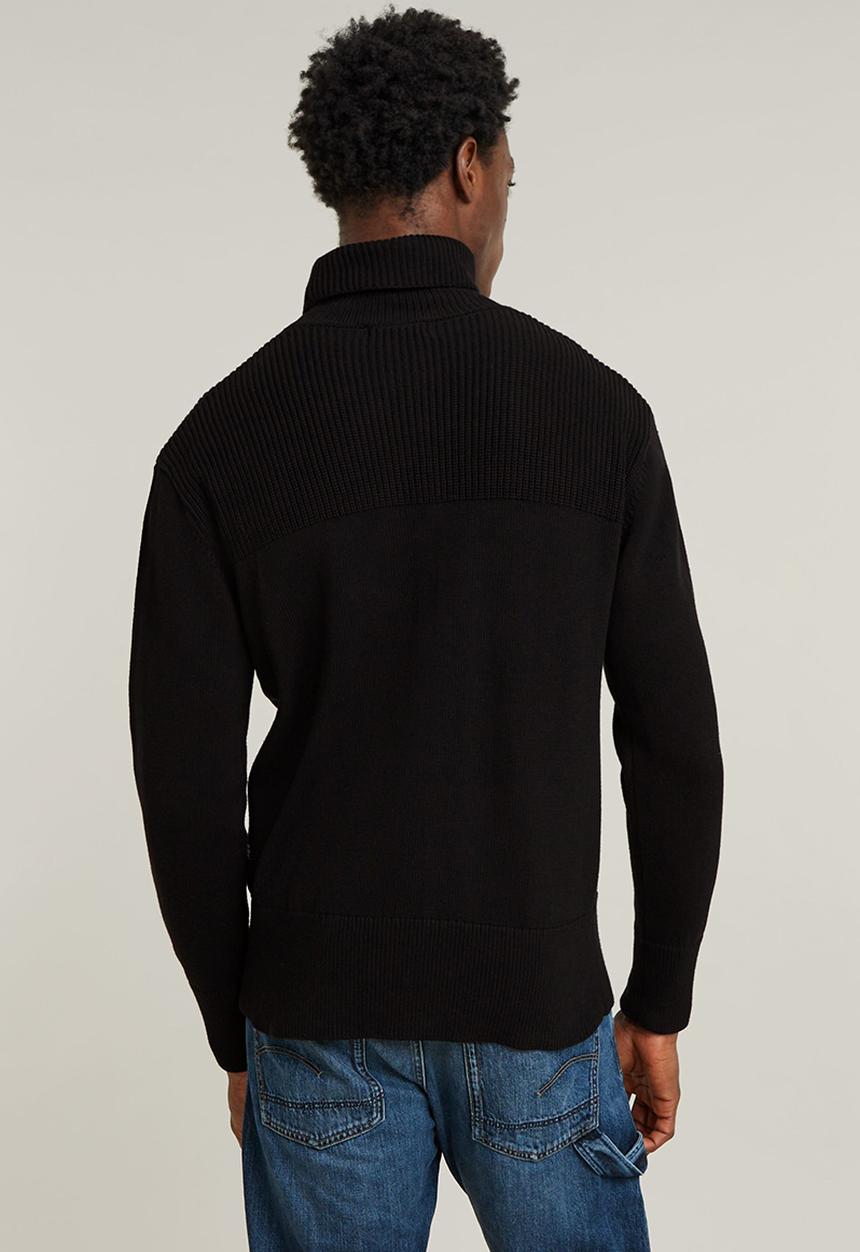 G-STAR - Fisherman turtle knit - dk black