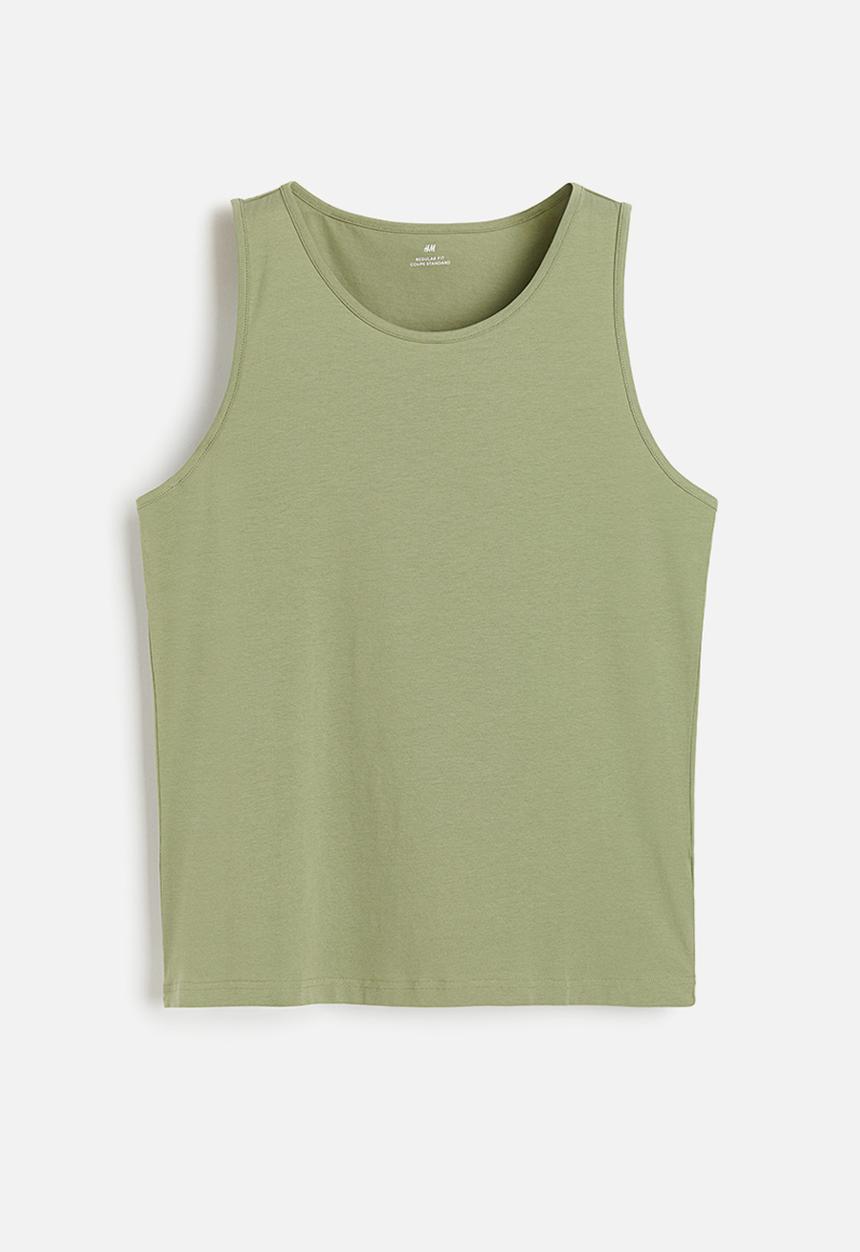 H&M - Regular fit vest top - green