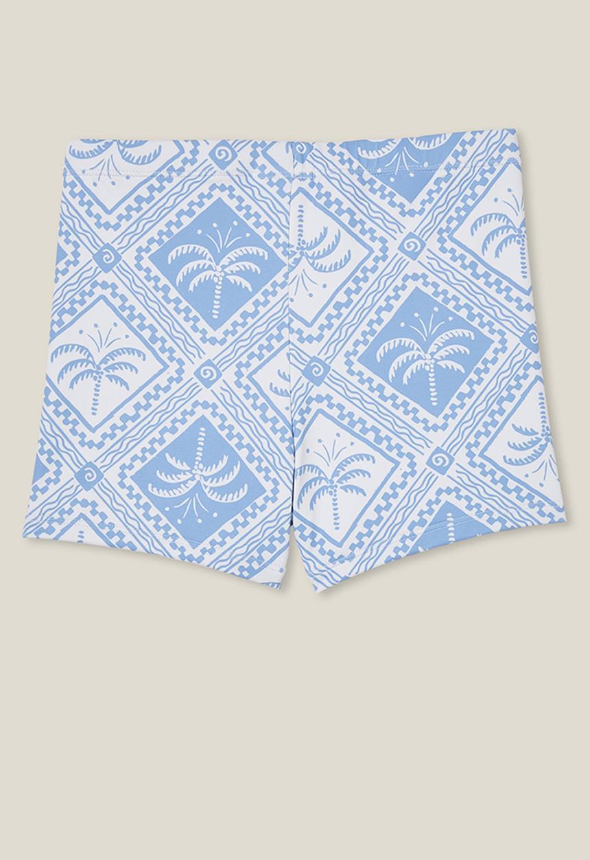 Cotton On - Billy boyleg swim trunk - dusk blue/tile palm