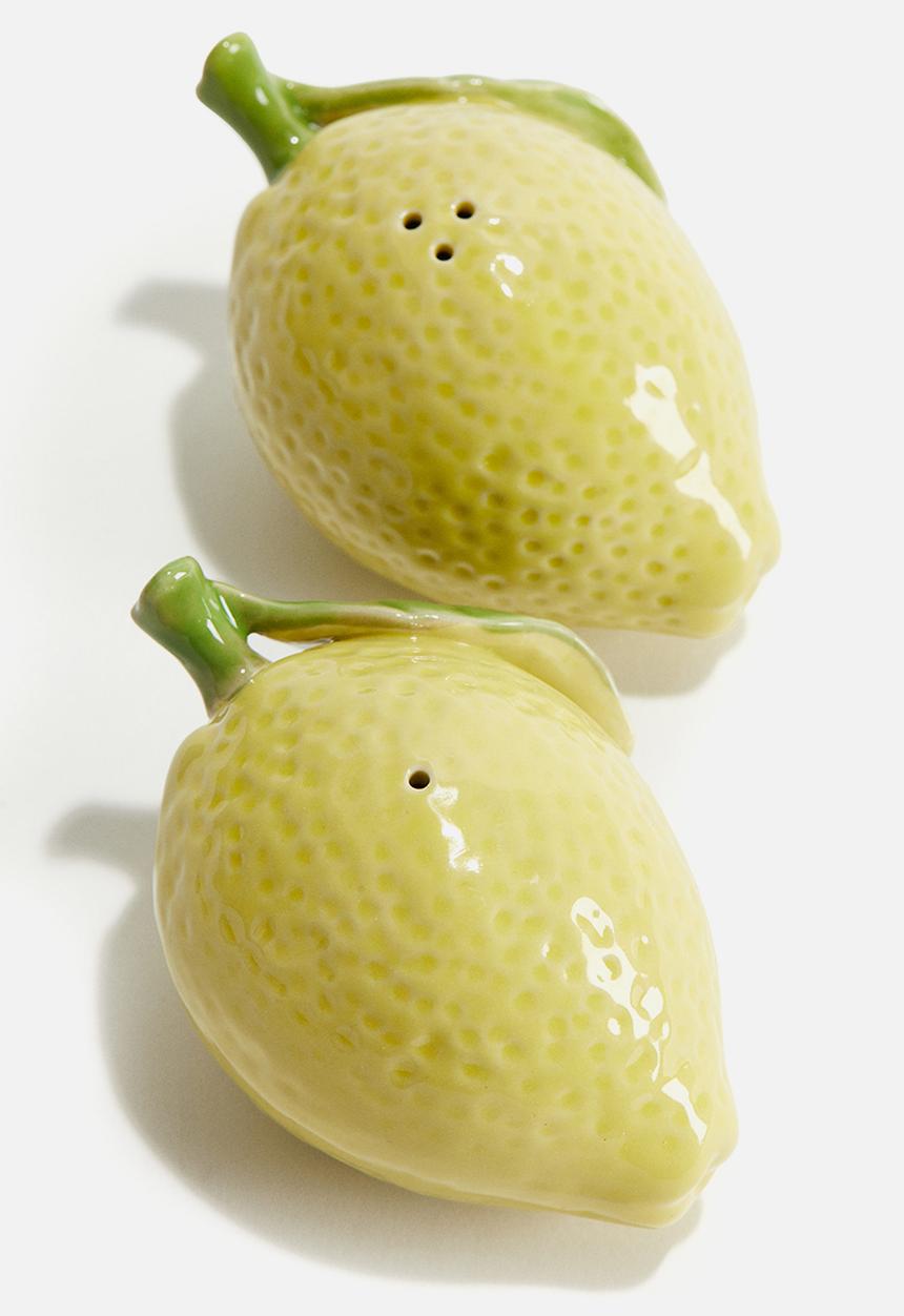 H&M - Stoneware salt and pepper shakers - yellow lemon