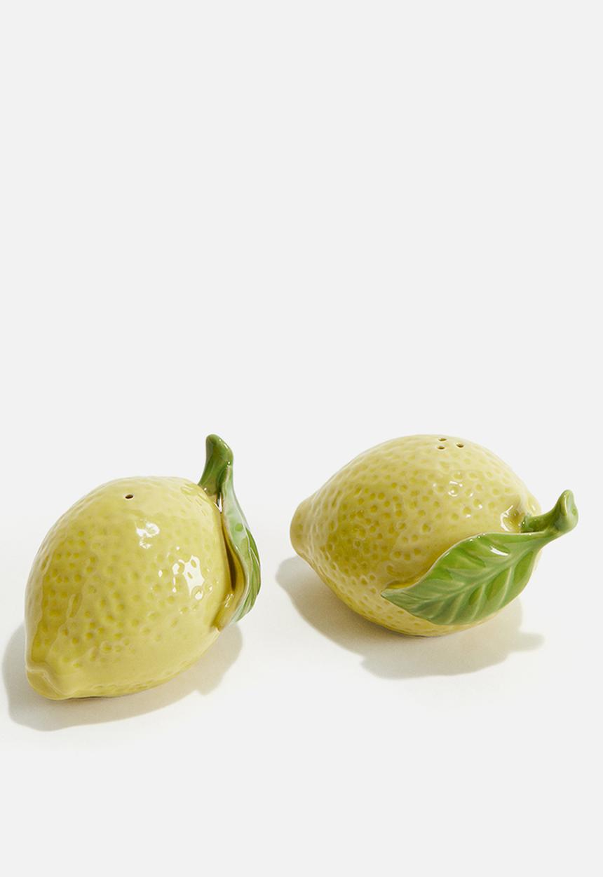 H&M - Stoneware salt and pepper shakers - yellow lemon