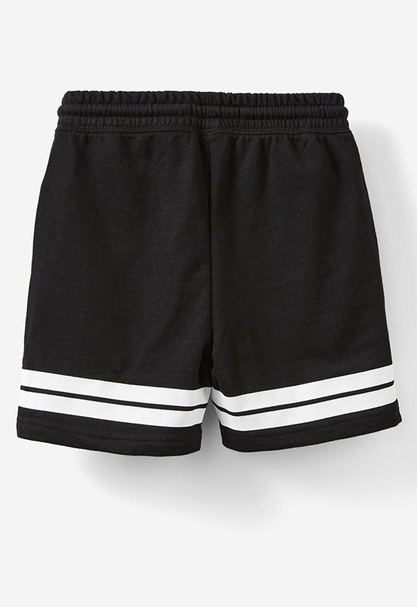 Cotton On - Henry slouch short - black/white stripe