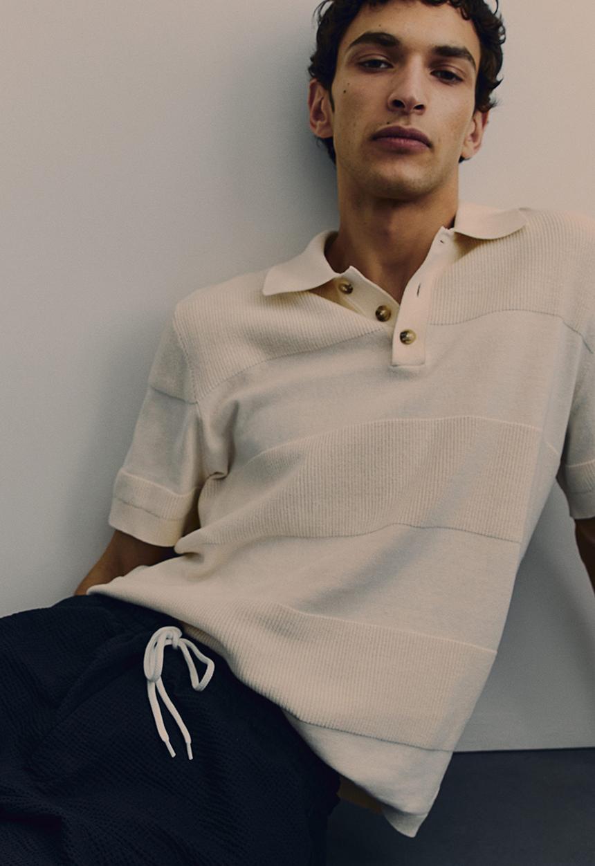 H&M - Regular fit waffled shorts - navy blue