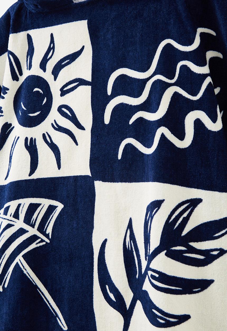 Cotton On - Kids hooded towel - in the navy/beach