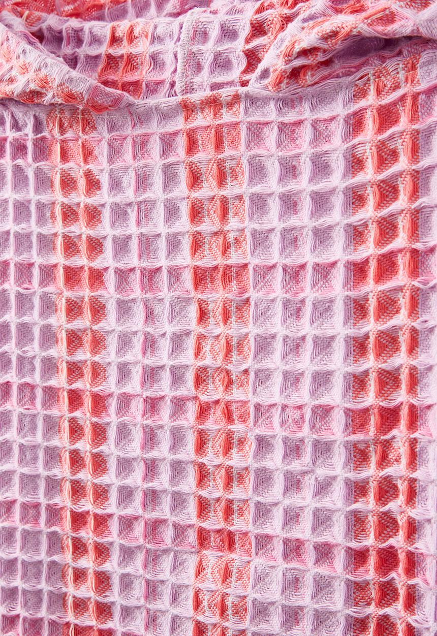 Cotton On - Kids hooded towel - lilac drop/check waffle