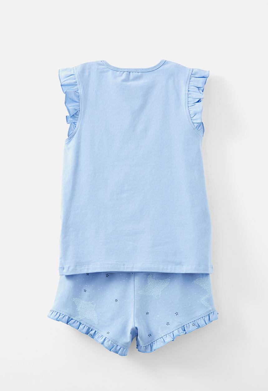 Cotton On - Moana short sleeve pajama set - blue