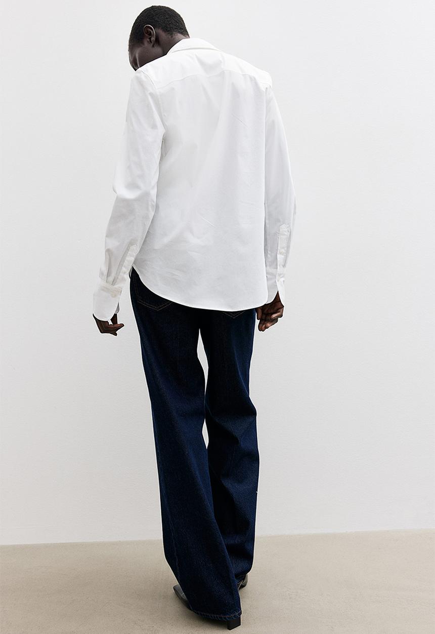 H&M - Cotton-blend shirt - white