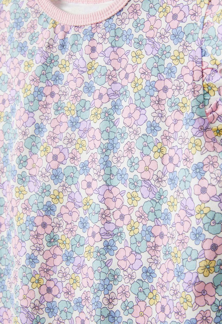 Cotton On - Stacey short sleeve flutter pyjama set - vanilla/betsy floral