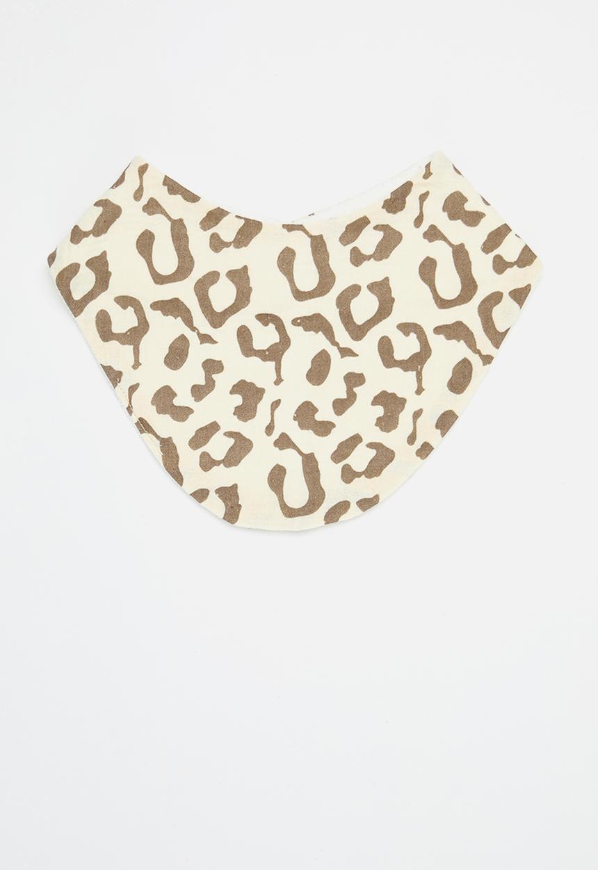 Pop Candy - 2 Pack bib set-ecru & brown