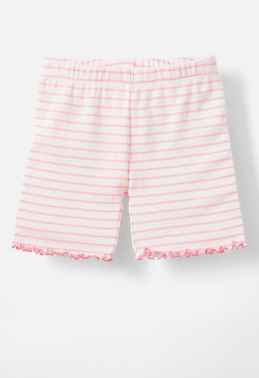Cotton On - Ella short sleeve pyjama set - vanilla/blush pink stripe