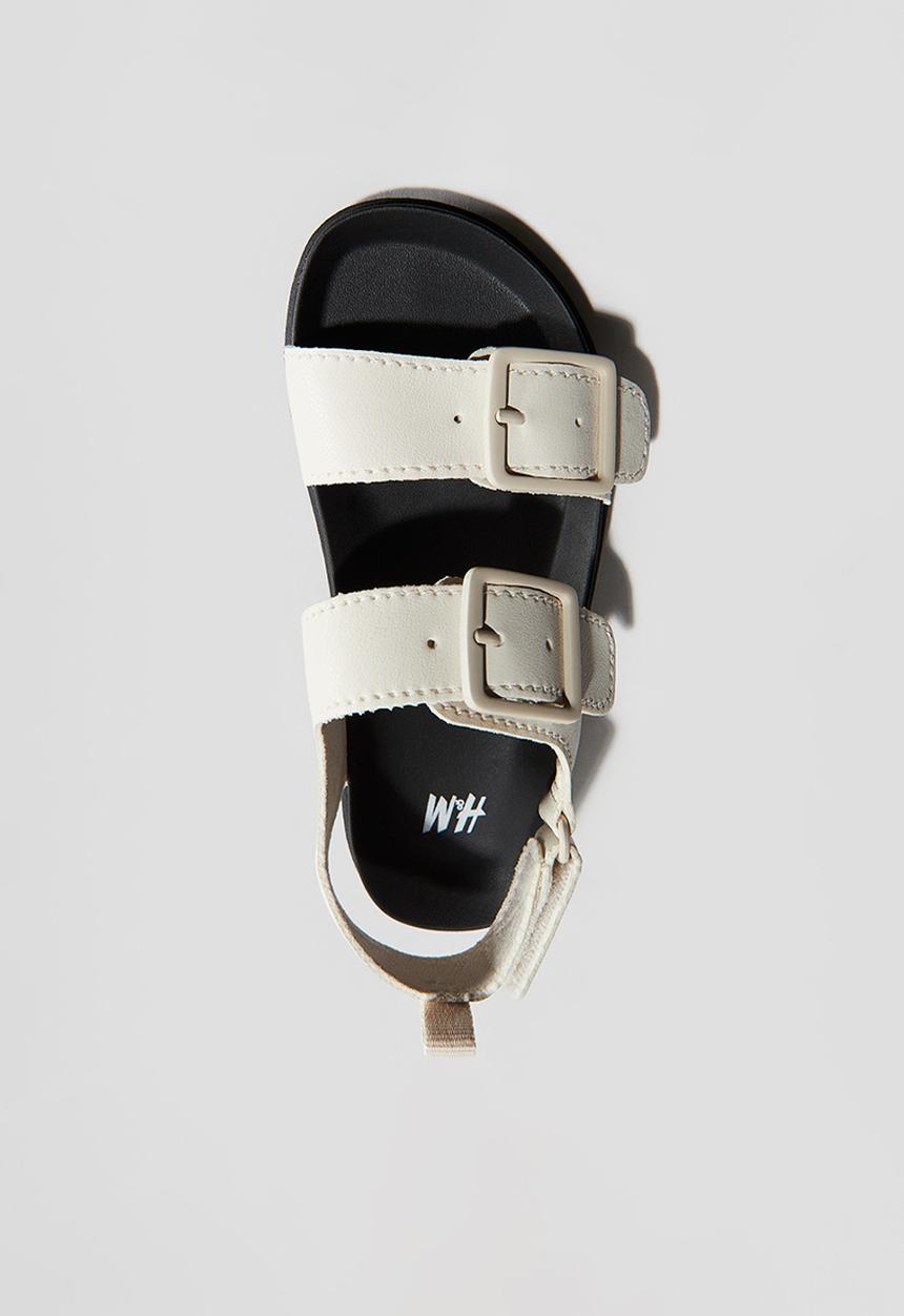 H&M - Strappy sandals - light beige