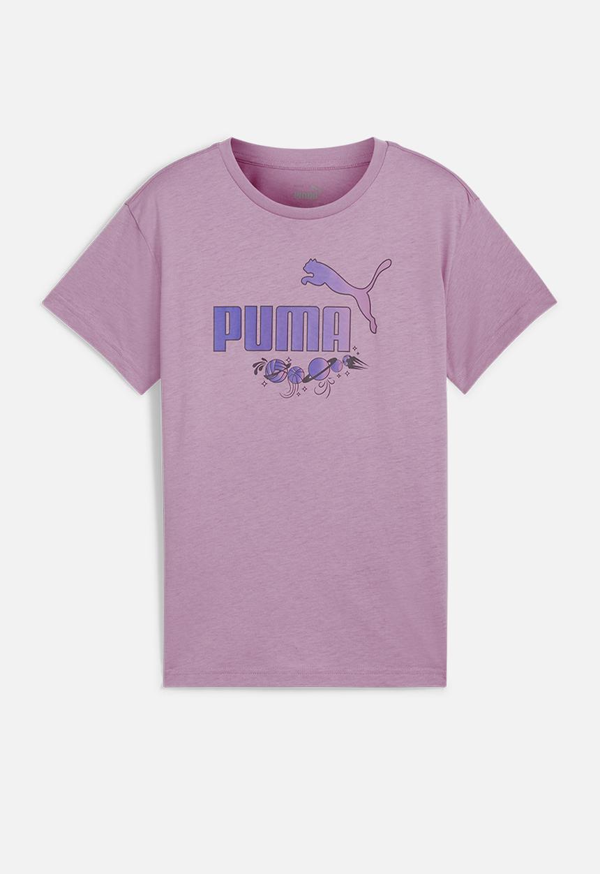 PUMA - Ess+ Graphic Tee G - Mauved Out