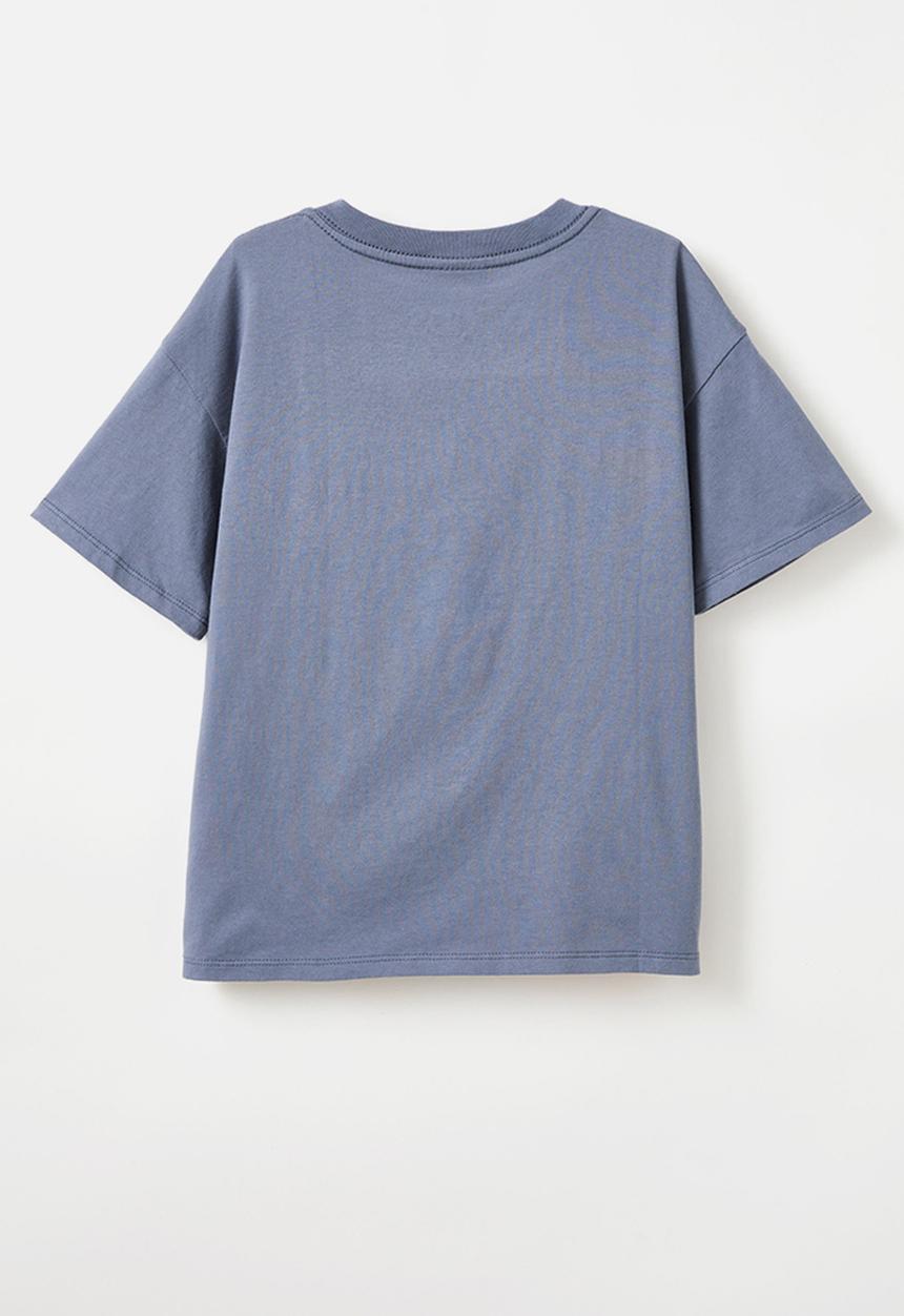 Cotton On - License drop shoulder short sleeve tee - lcn dis steel/mickey mouse cheeky