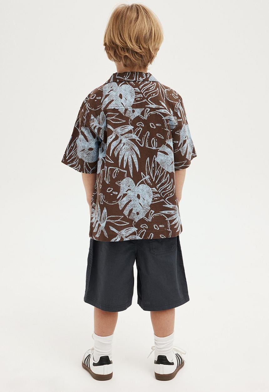 Cotton On - Eric easy short - navy texture