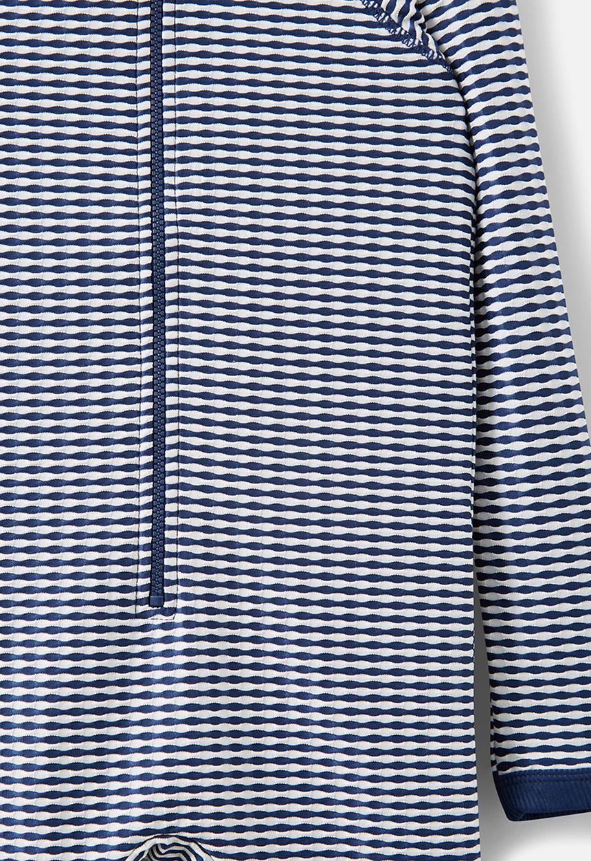 Cotton On - Felix long sleeve all in one - in the navy/vanilla stripe