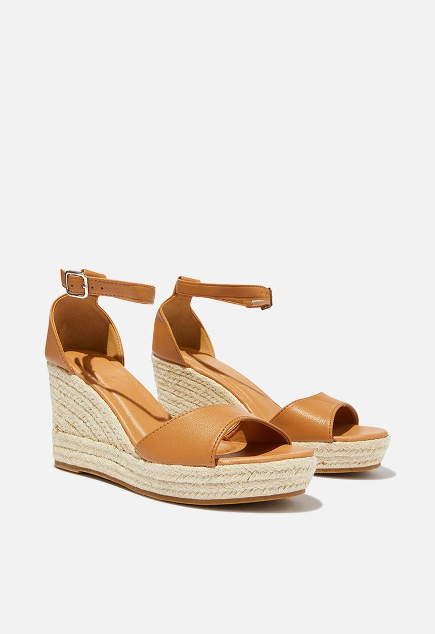 Cotton On - Luna Single Vamp Espadrille Heel - Camel Pebbled