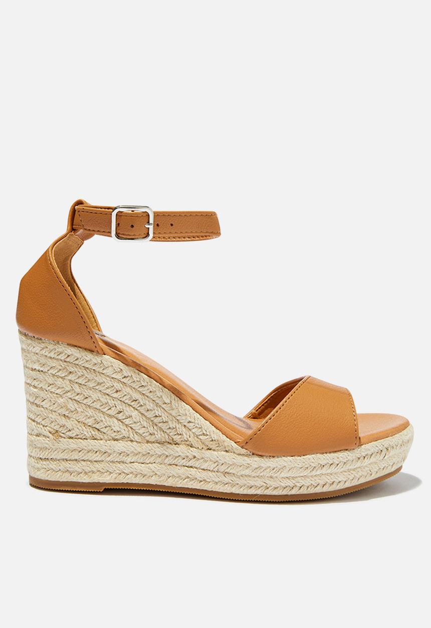 Cotton On - Luna Single Vamp Espadrille Heel - Camel Pebbled