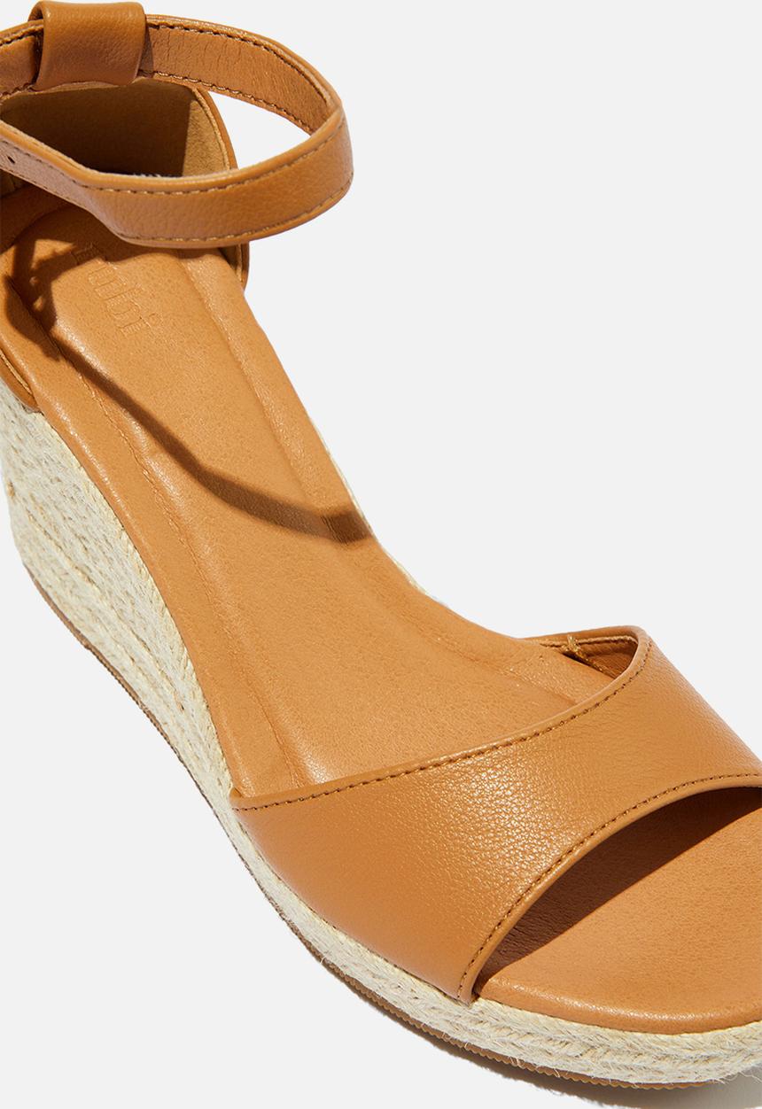 Cotton On - Luna Single Vamp Espadrille Heel - Camel Pebbled
