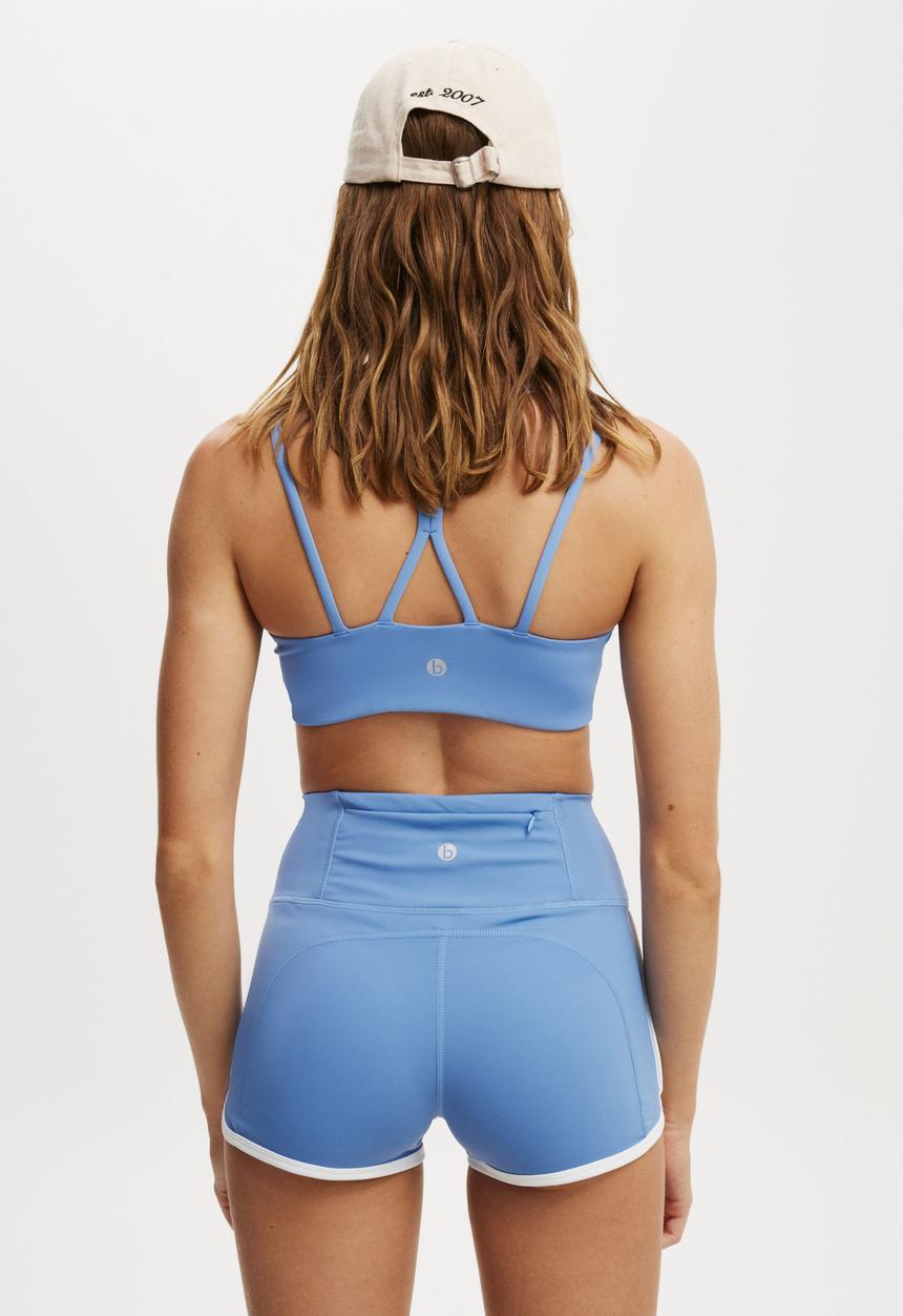 Cotton On - Ultimate Run Shortie Short-Adrift Blue/ White