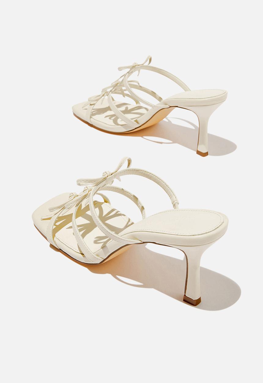 Cotton On - Edie Statement Mule - Ecru Multi Bow