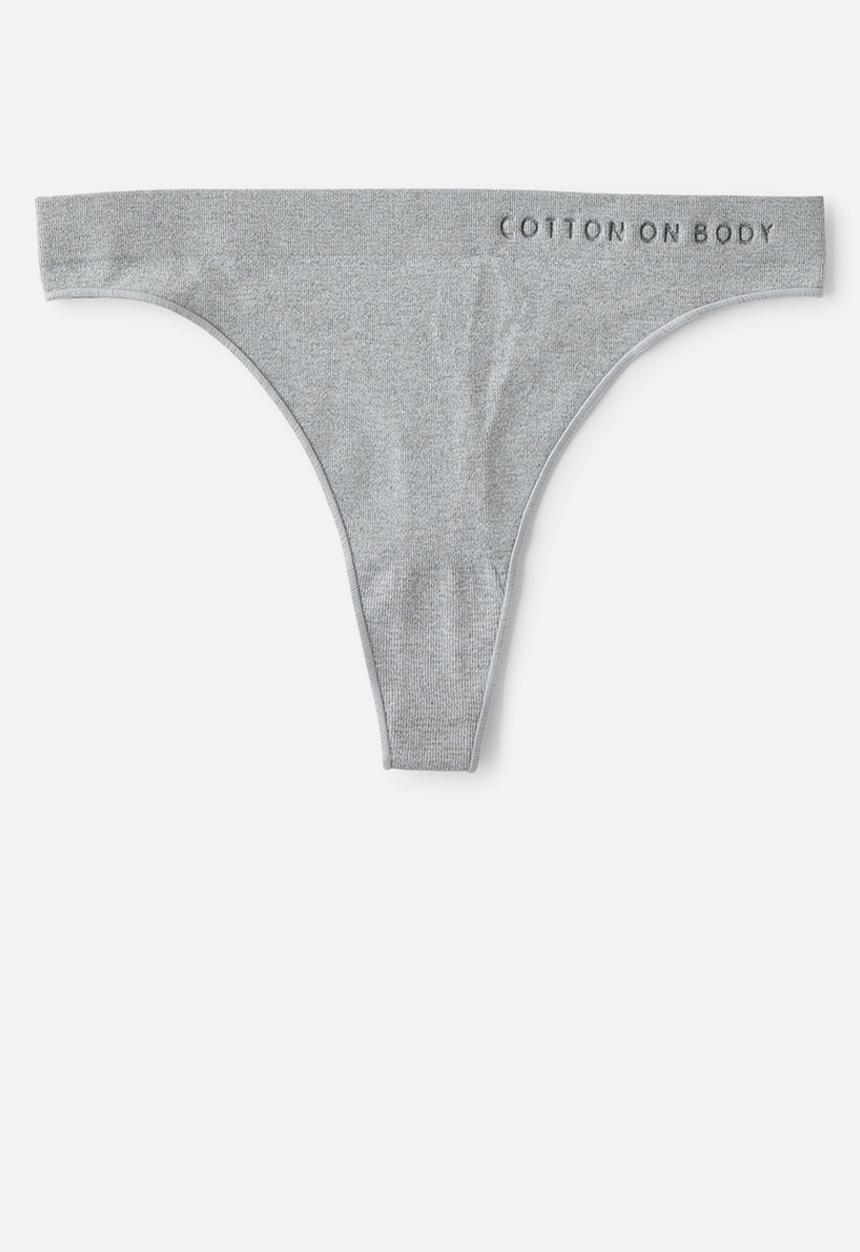 Cotton On - Seamless High Cut G String 3 Pack - Multi