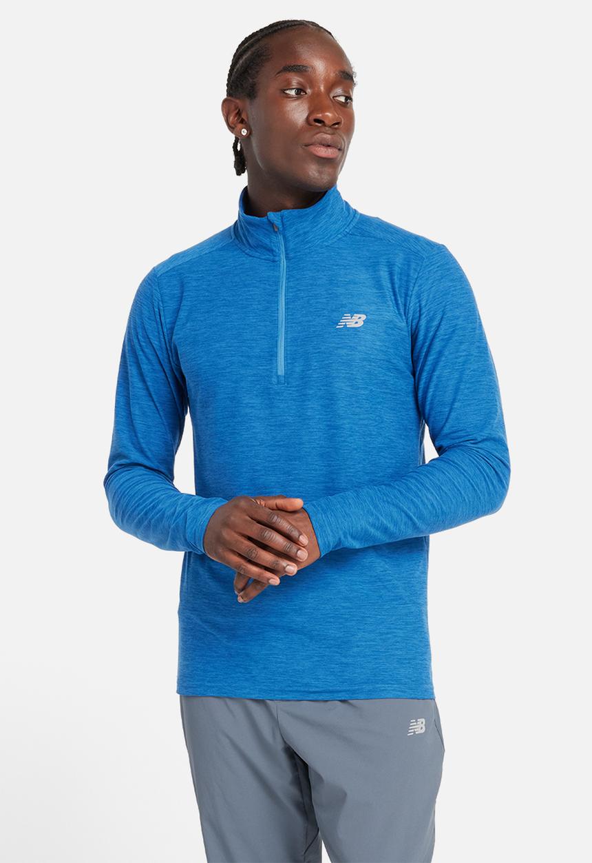 New Balance  - New Balance Space Dye QTR Zip - Blue Agate