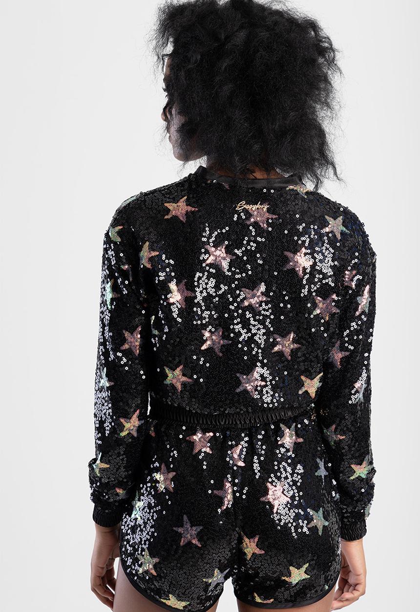 SISSY BOY - Bomber Style Tracksuit Jacket - Black Multi