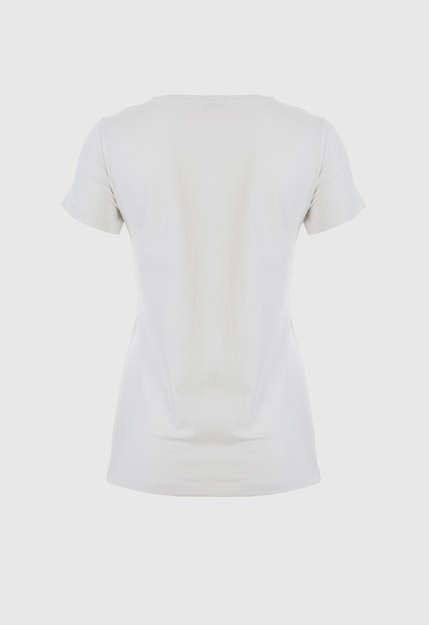 SISSY BOY - Criss Cross: Regular Fit Multi-Technique Logo Top - White