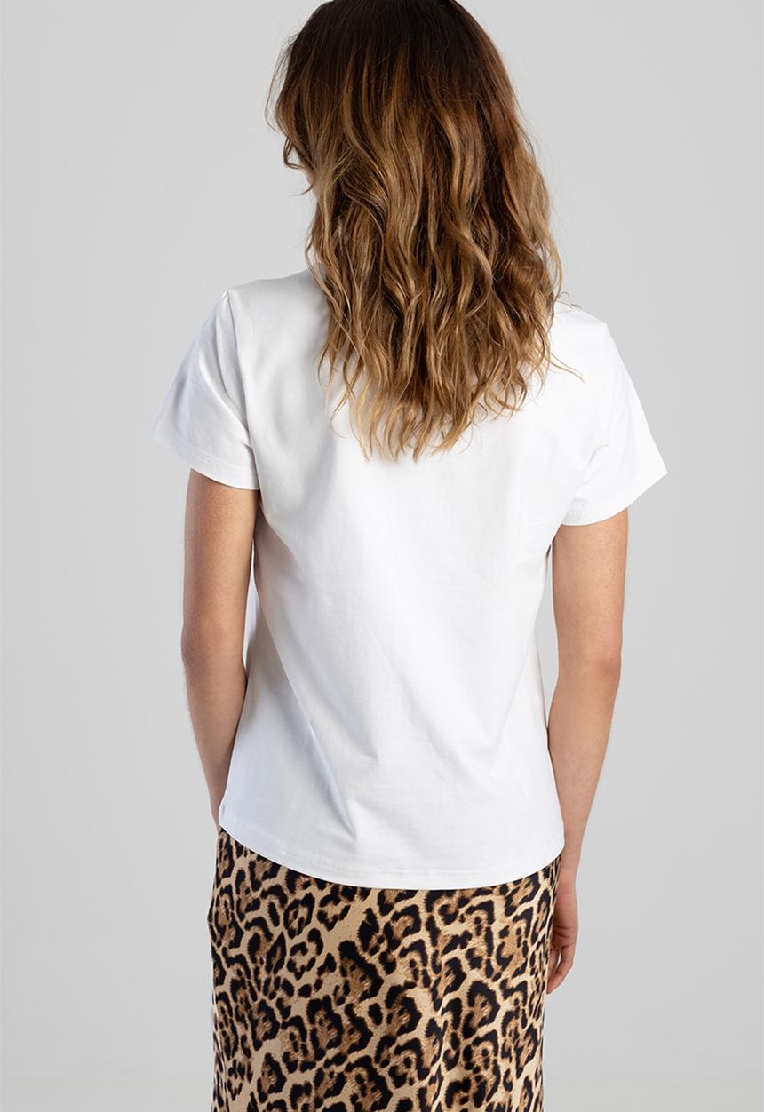 SISSY BOY - Criss Cross: Regular Fit Multi-Technique Logo Top - White