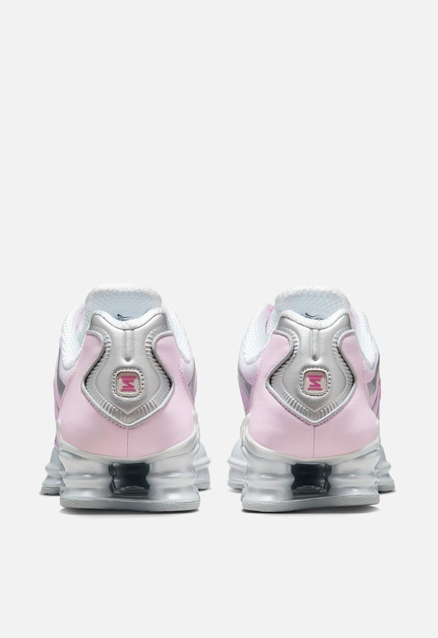 WMNS NIKE SHOX TL - Mtlc Platinum/PinkSicle-Pink Foam-White