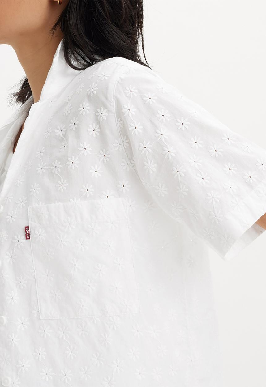 Levi’s® - Joyce Short sleeve Resort Shirt Eyelet - Bright White