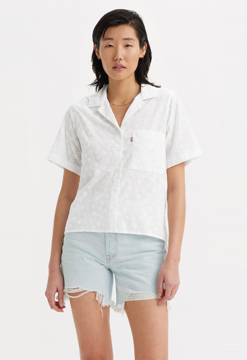 Levi’s® - Joyce Short sleeve Resort Shirt Eyelet - Bright White
