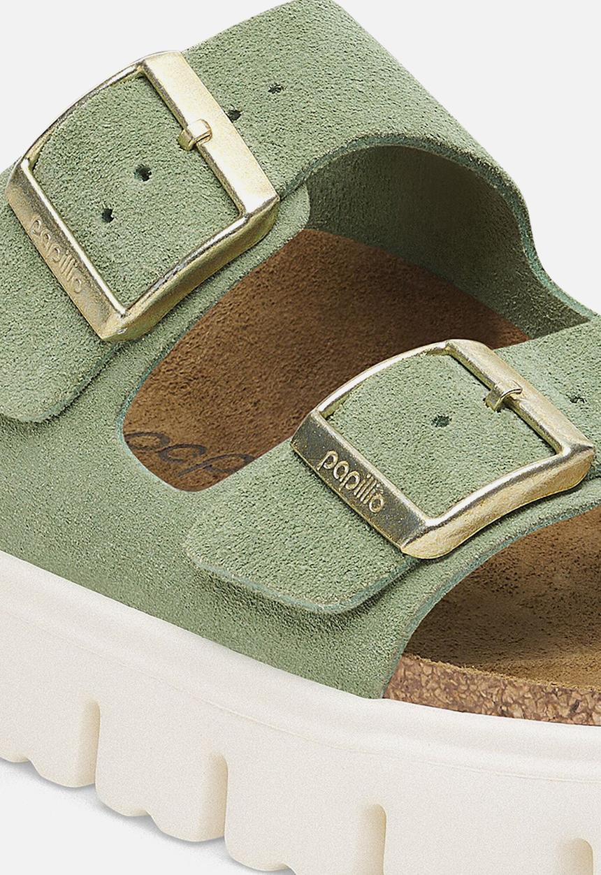 Birkenstock - Arizona chunky suede narrow - green tea