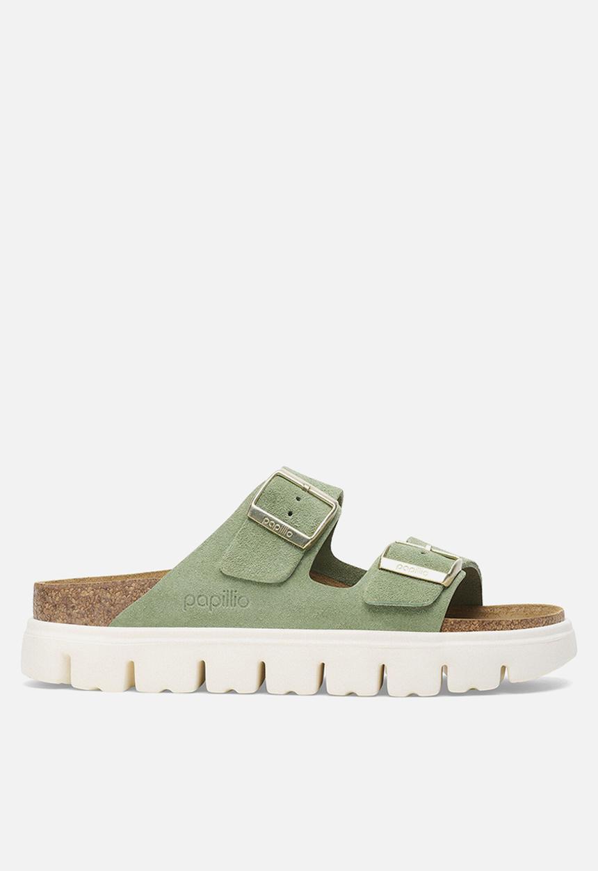 Birkenstock - Arizona chunky suede narrow - green tea