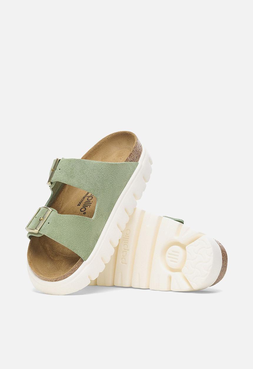 Birkenstock - Arizona chunky suede narrow - green tea