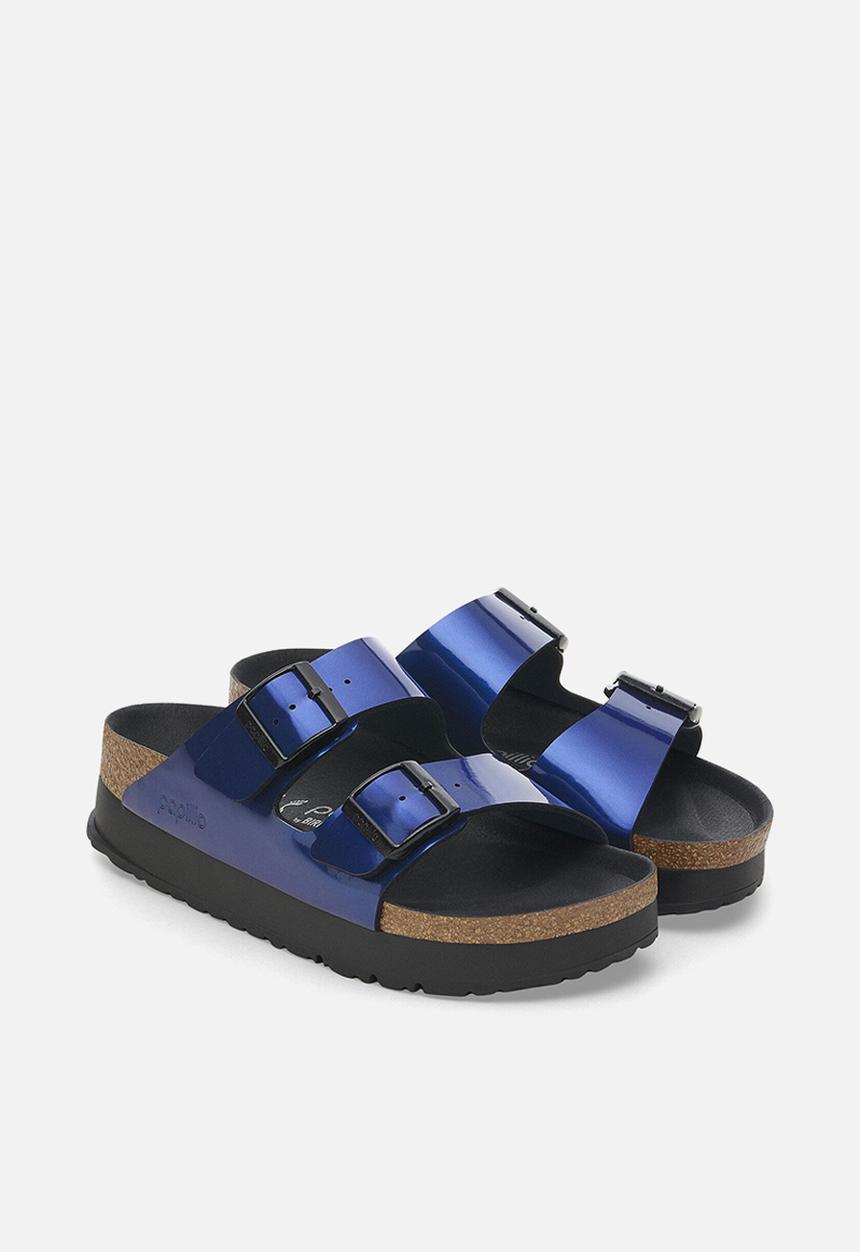 Birkenstock - Arizona platform narrow - metallic blue