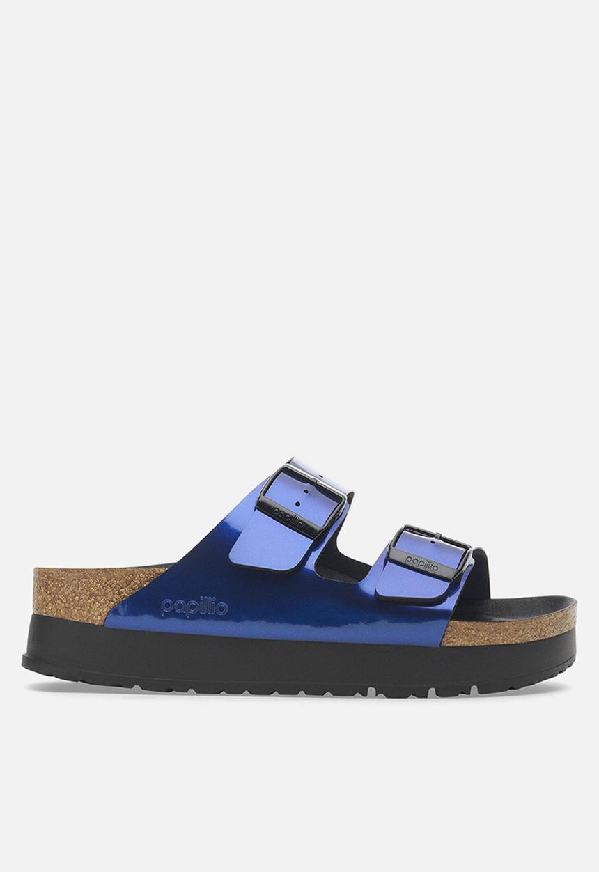 Birkenstock - Arizona platform narrow - metallic blue