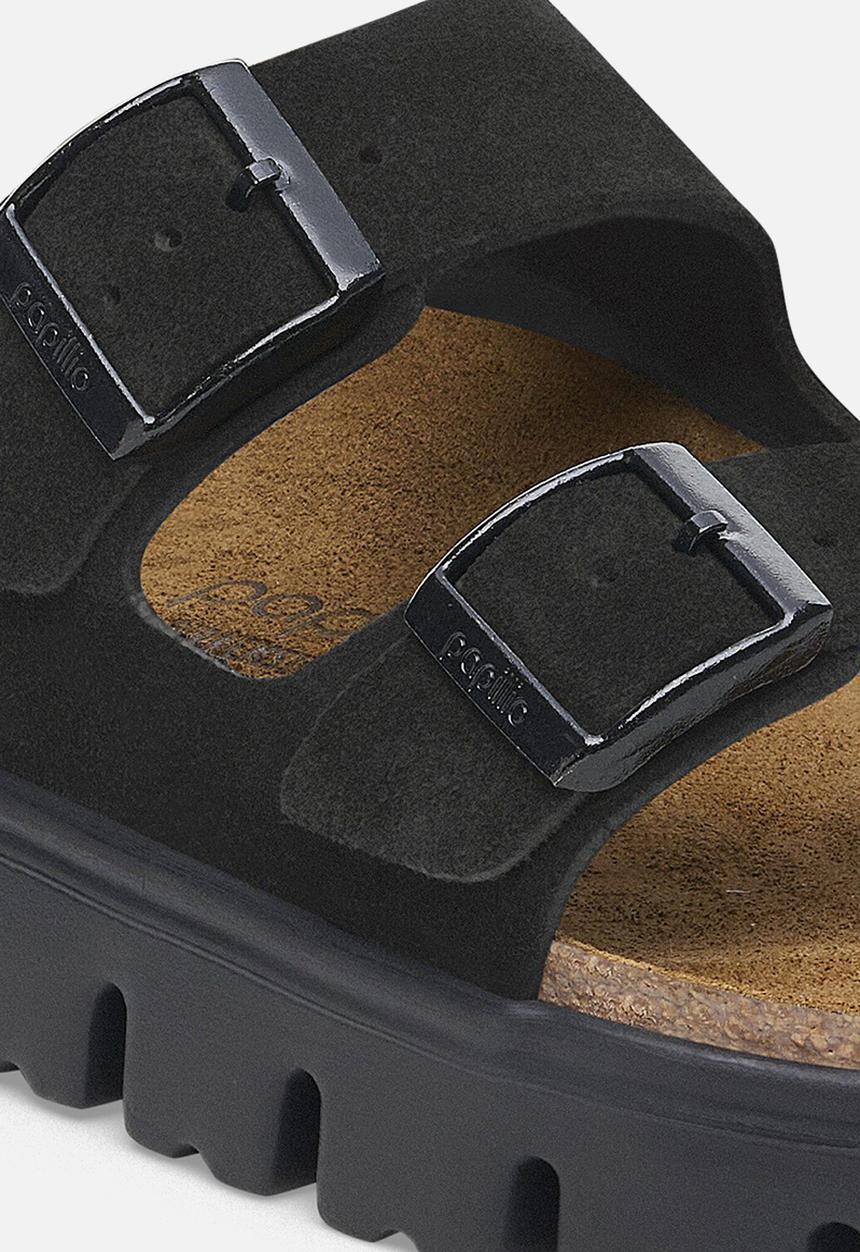 Birkenstock - Arizona chunky suede narrow - black