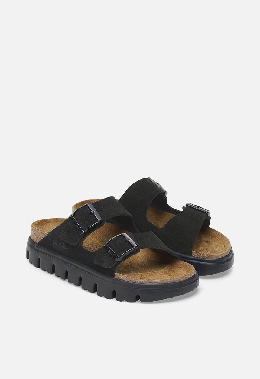 Birkenstock - Arizona chunky suede narrow - black