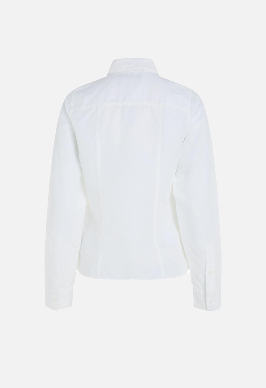 Calvin Klein - Plus Long Sleeve Cotton Shirt - Bright White