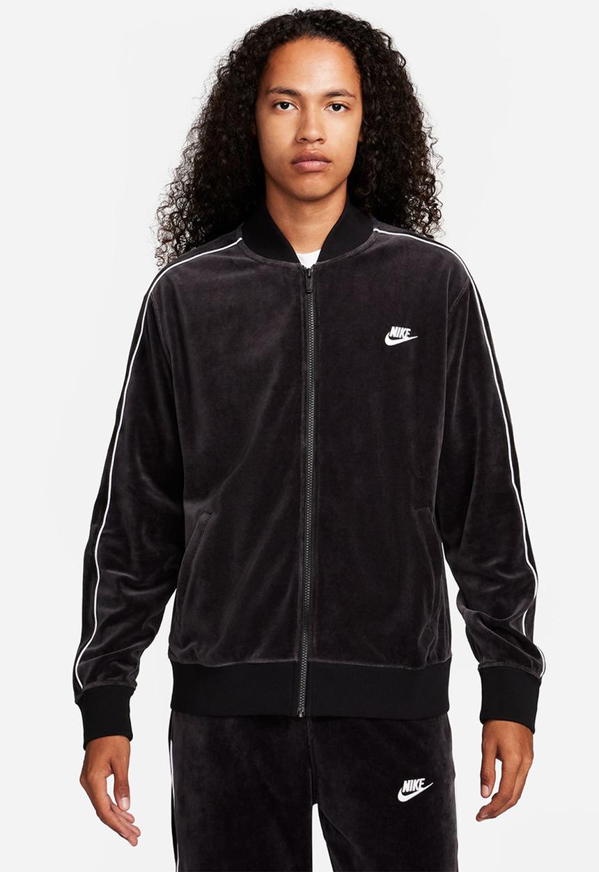 Nike - Nike Men's Club Velour Jacket- Black